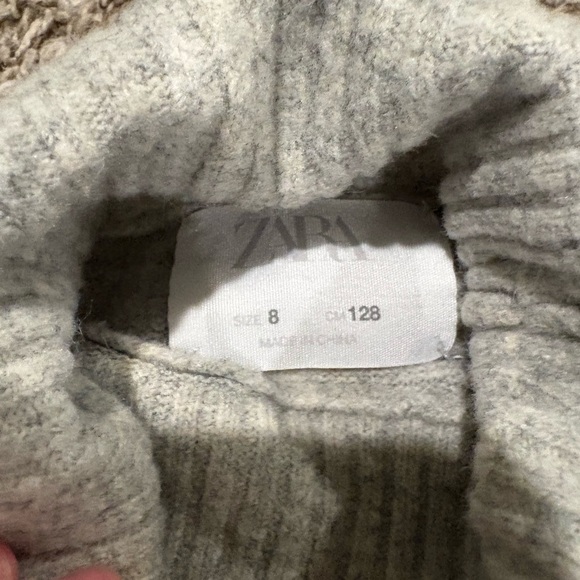 Zara Light Gray Knit Turtleneck - Picture 2 of 2
